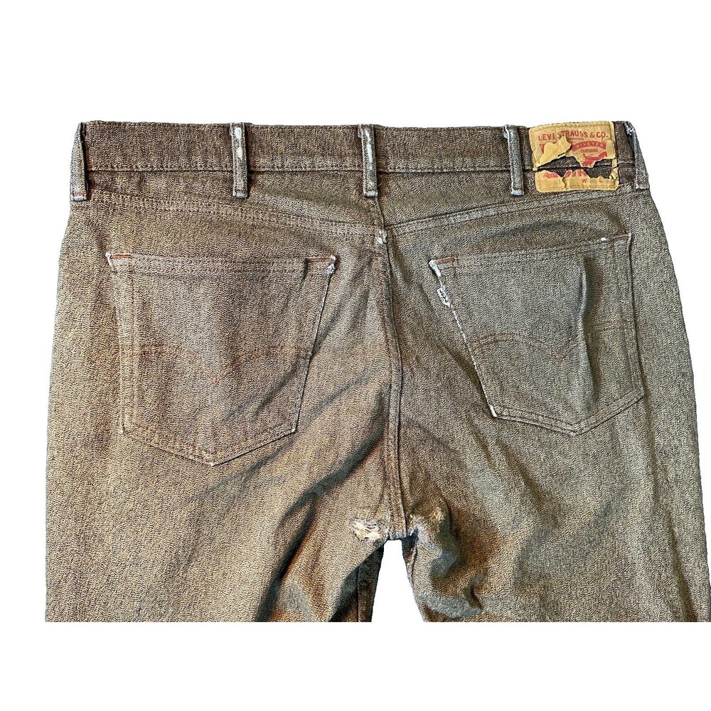 Levi’s Men’s Vintage Jeans White Tag 38 X 32 Brown Speckle Made in Pakistan